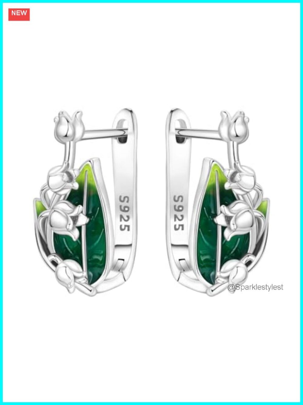 925 Sterling Silver Hoop Earrings Cute Fashion Jewelry Gift for Women
